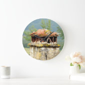 古代フランスの煙突の壁時計 ラージ壁時計 (ホーム)