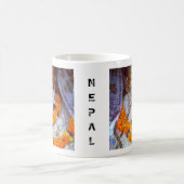 古代ブッダヒマラヤ-ネパール（チベット） コーヒーマグカップ (中央)