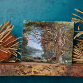 古代ブナの木1794 (キャンバス上の油) フォトプラーク (側面)