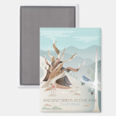 古代ブリスレコーンパイン冷凍機磁石 マグネット (正面/裏面)