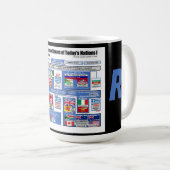 古代ヘブライ語で今日の諸民族は個人設定する コーヒーマグカップ (正面右)