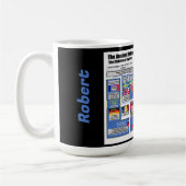 古代ヘブライ語で今日の諸民族は個人設定する コーヒーマグカップ (左)