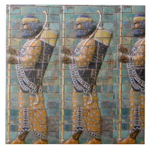 古代ペルシャの戦士 タイル