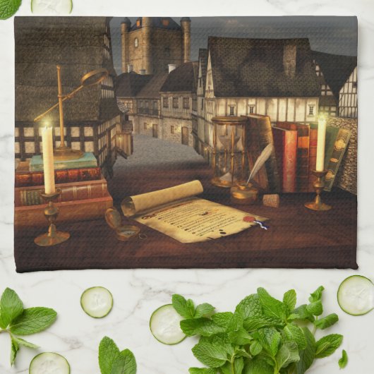 古代ホライゾンのキッチンタオル キッチンタオル (折り畳み)