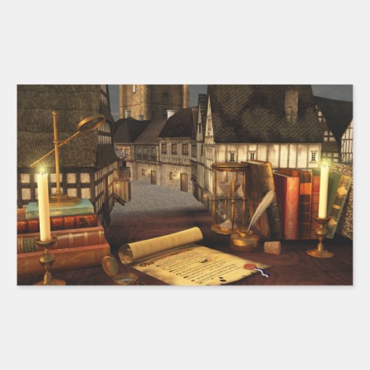 古代ホライゾンステッカー 長方形シール (正面)