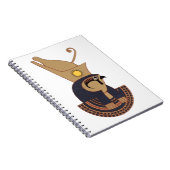 古代ホルスエジプト神のイラストレーション ノートブック (右側)