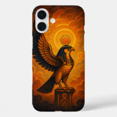 古代ホルスディバイントサン《鳥》ハヤブサエンバー Case-Mate iPhoneケース (裏面)