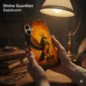 古代ホルス神聖太陽ファルコンエンバー iPhoneケース