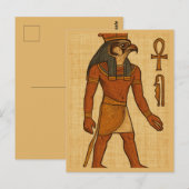 古代ホルス聖エジプト絵葉書アート ポストカード (正面/裏面)
