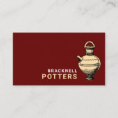 古代ポット,陶器店,陶芸家 名刺 (正面)