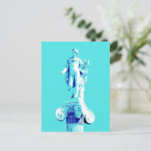 古代ポップ・アートの彫刻アポロン ポストカード (スタンド正面)