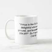 古代ポートランドコーヒー・マグ: 美徳はコーヒーのようです コーヒーマグカップ (左)