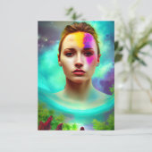 古代ポートレート上の女性ハイデン失った惑星 サンキューカード (スタンド正面)