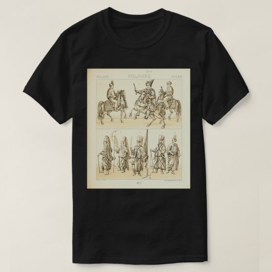 古代ポーランドファッションとライフスタイル18世紀 Tシャツ (デザイン正面)