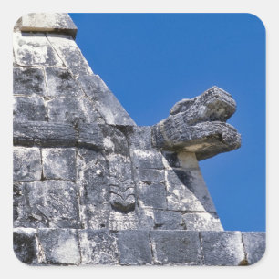 古代マヤの石のアップクローズ スクエアシール
