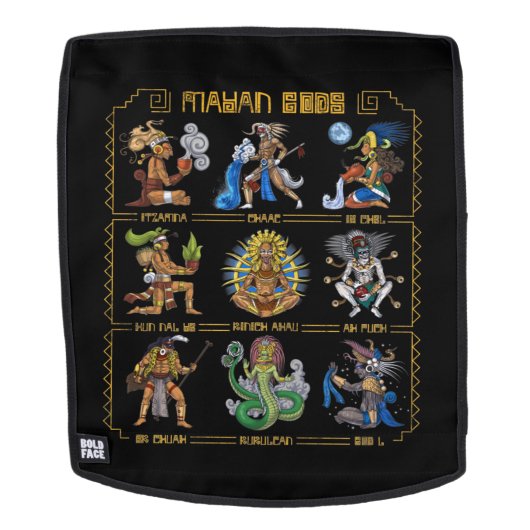 古代マヤの神々 バックパック (取り外し可フェース)