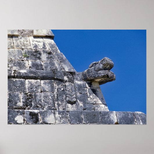 古代マヤを作る石のクローズアップ ポスター (正面)