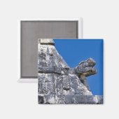 古代マヤを作る石のクローズアップ マグネット (正面/裏面)