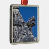 古代マヤ人を作る石の閉鎖 メタルオーナメント (右)