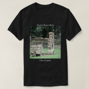古代マヤ文化コパンがホンジュラスの古風な遺跡 Tシャツ