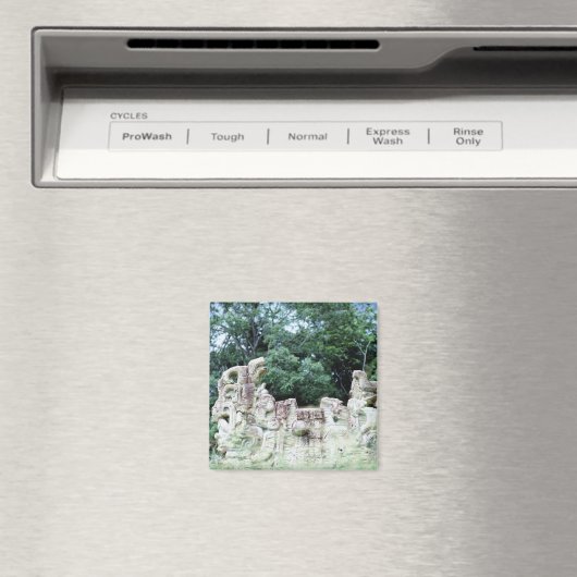 古代マヤ遺跡の文化写真ファンシーデザイン マグネット (インサイチュ (食洗機))