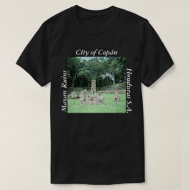 古代マヤ遺跡コパンホンジュラスフォトデザイン Tシャツ