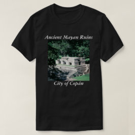 古代マヤ遺跡コパン写真デザイン Tシャツ