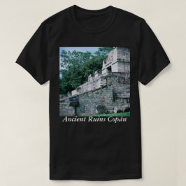古代マヤ遺跡コパン・ホンジュラスの写真デザイン Tシャツ