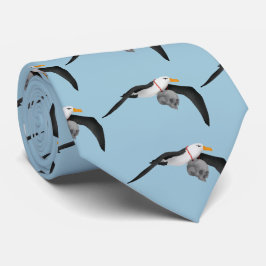 古代マリーナーアルバトロススカルのライム ネクタイ