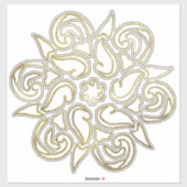 古代ミステリーマンダラ金ゴールド シール (シート)