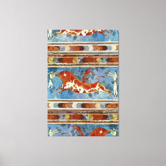 古代ミノアクレタフレスコ キャンバスプリント (正面)