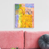 古代ミュージカル楽器 キャンバスプリント (インサイチュ (リビング))