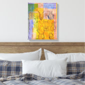 古代ミュージカル楽器 キャンバスプリント (インサイチュ (寝室))