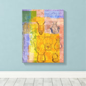 古代ミュージカル楽器 キャンバスプリント (インサイチュ (ウッドフロア))