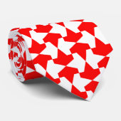 古代ムスリム赤と白マンルクパターン ネクタイ (ロール)