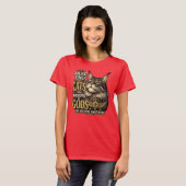 古代メイン・キャットの態度 Tシャツ (正面フル)