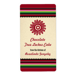 古代メキシコのサンセラプキッチン ラベル