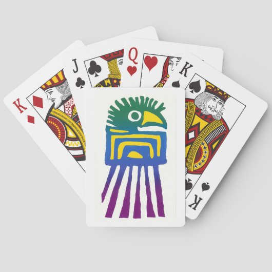 古代メキシコの鳥 トランプ (裏面)