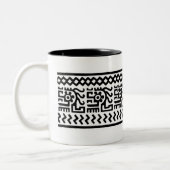 古代メキシコデザイン-マグ ツートーンマグカップ (左)