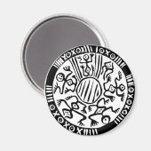 古代メキシコデザイン – 磁石 (正面/裏面)