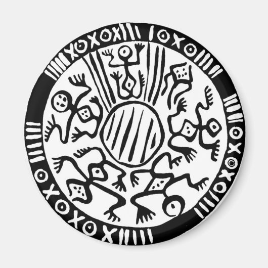 古代メキシコデザイン – 磁石 (正面)