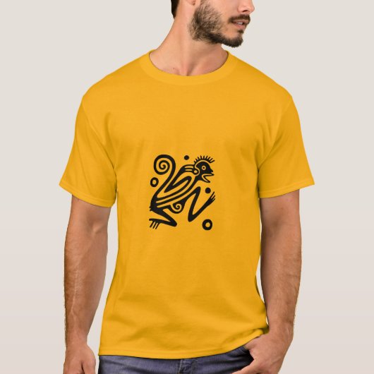 古代メキシコモチーフのTシャツ Tシャツ (正面)