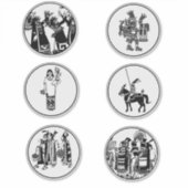 古代メキシコ人民部族アート シール (正面)