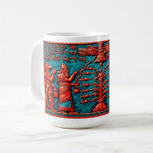 古代メソポタミアの聖なる樹 コーヒーマグカップ (正面左)