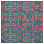 古代モザイク幾何学的フローラルパターン ファブリック (見本)