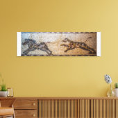 古代モザイク：虎の狩りA猪 キャンバスプリント (インサイチュ (リビング))