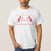 古代モダンオリンピックの卓球 Tシャツ (正面)