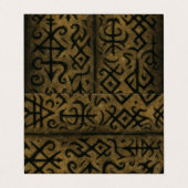 古代ルーン&神秘的なシンボル – ダークオカルトアートT 名刺 (外部フラット)