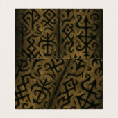 古代ルーン&神秘的なシンボル – ダークオカルトアートT 名刺 (内部フラット)