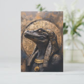 古代レプティリアンエイリアン サンキューカード (スタンド正面)